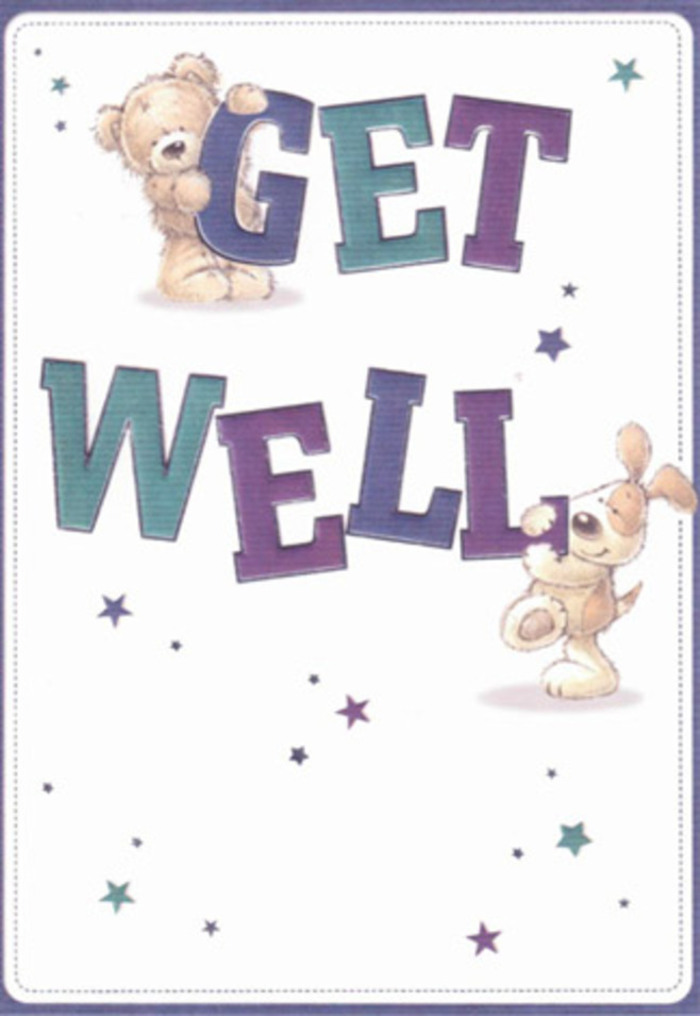 Celebrating gentle encouragement, this illustrated get well card captures the heartfelt care found throughout Hampstead Garden Suburb. A friendly teddy bear and a lively puppy take centre stage, surrounded by playful stars that seem to scatter their wishes wide, much in the way a skilled florist from Flowers Hampstead Garden Suburb arranges blooms for neighbours along Holne Chase or Central Square. The typography is bold and reassuring, its purples and aqual shades exuding calm confidence against a bright, inviting white background. Each illustrated touch is intentionally detailed-the plush texture of the bear's fur, the velvety softness of the puppy's ears-inviting the same tactile comfort as a bouquet of fresh flowers. The light, airy composition is perfect for conveying hope and resilience, reminiscent of Hampstead Garden Suburb's leafy vistas on a gentle afternoon. Imagine this card paired with a hand-selected bouquet; together, the gestures create a wave of positivity and care, perfect for lifting the gloom of illness or recovery in our beloved local community.